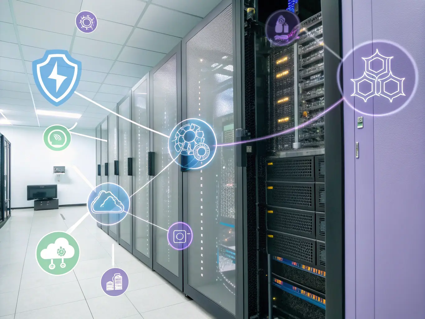 A secure cloud icon with multiple layers of protection, such as firewalls and encryption symbols. The image should convey a sense of safety and reliability, emphasizing the security benefits of cloud solutions.